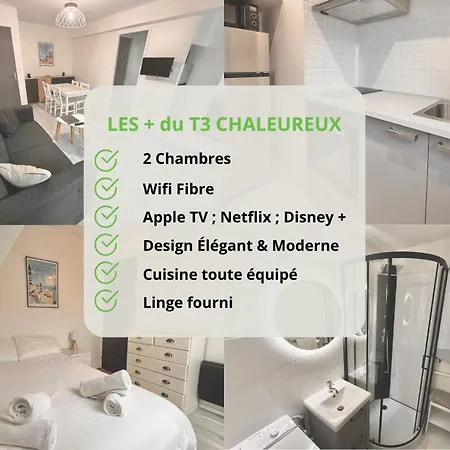 2 Bedrooms Seaside, Wifi&linen, Equipped Kitchen Apartment Villers-sur-Mer