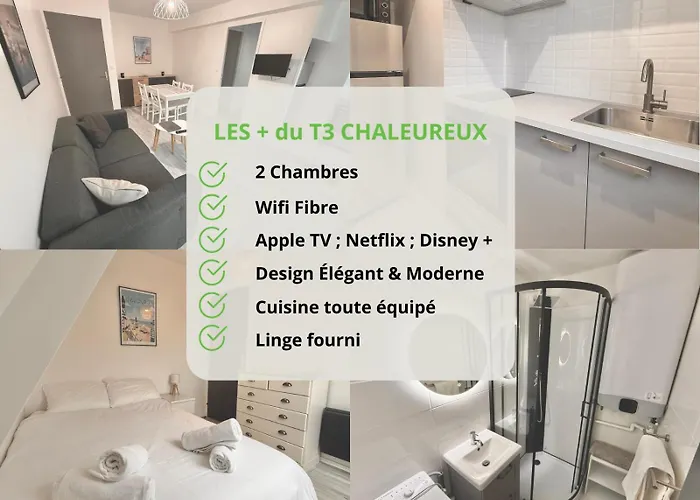 2 Bedrooms Seaside, Wifi & Linen, Equipped Kitchen Apartamento Villers-sur-Mer